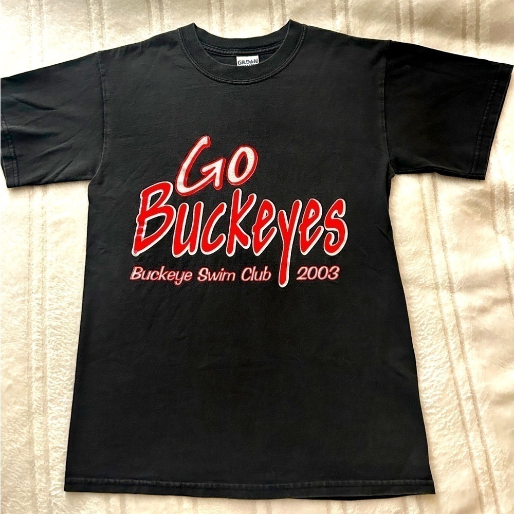 Vintage Buckeye Swim Club 2003 T shirt Ohio’s Go Buckeyes Sz Small Youth Adult 